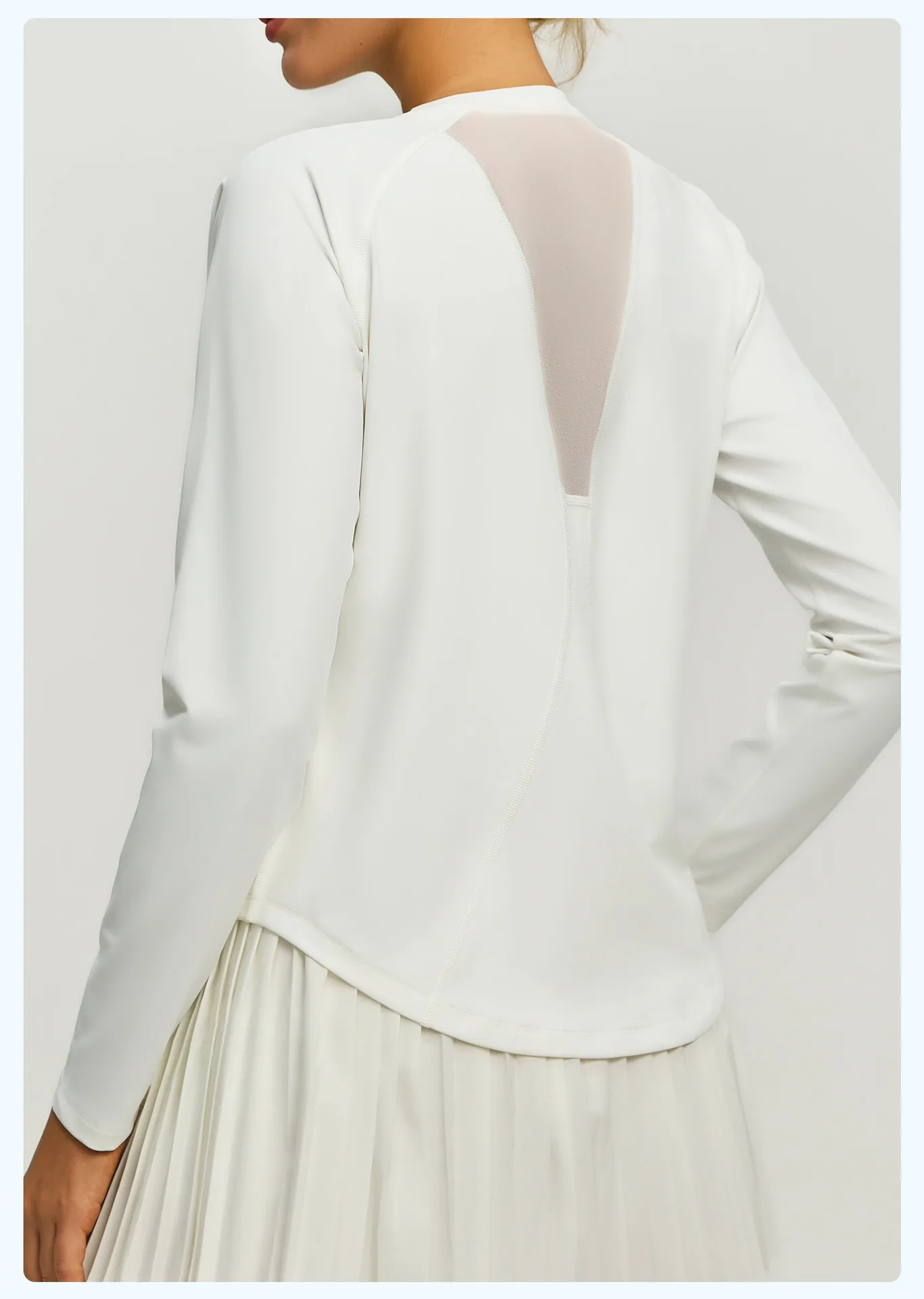 2026 Frühling Sommer Neue Damen Yoga-Top Locker Sitzendes Atmungsaktives Sport-Langarmshirt Einfarbiges Basic-Oberteil Reitbekleidung – Detail 19