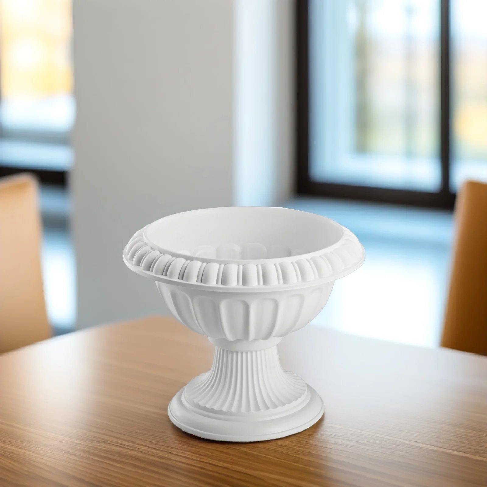 

Roman Column Flower Pot 25CM Short Style Vintage Plastic Garden Pots Outdoor Front Porch Decor Planters Urn Container Planter