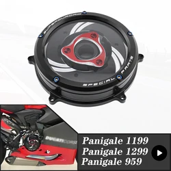 For Ducati Panigale 959 1199 1299 V2 Motorcycle Engine Clear Clutch Cover Panigale959 Panigale1199 Panigale1299 PanigaleV2