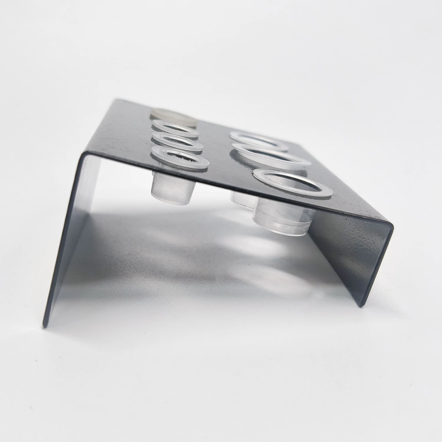 Stainless Steel Tattoo Ink Cup Holder Matte Black 7 Holes Multi Size Pigment Cup Stand Handheld Tattoo Color Rack Tattoo Studio