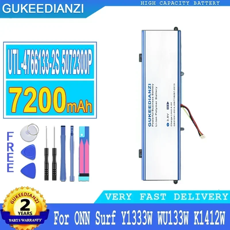 

Battery 7200mAh For ONN Surf Y1333W WU133W K1412W 100002434 100003497 For Haier Leadpie M1 GreatWall Ditecma LP14123