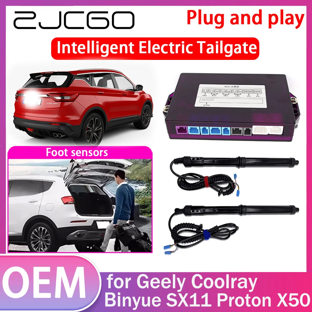 

ZJCGO Electric Tailgate Lift Drive Trunk Opening Tail Gate Lift Soft Close Car Door for Geely Coolray Binyue SX11 Proton X50