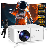 XGODY X2 Projector Full HD 4K 2.4G 5G WiFi LCD LED Video Movie Beam Android Projector Home Theater Cinema Beamer With tripod