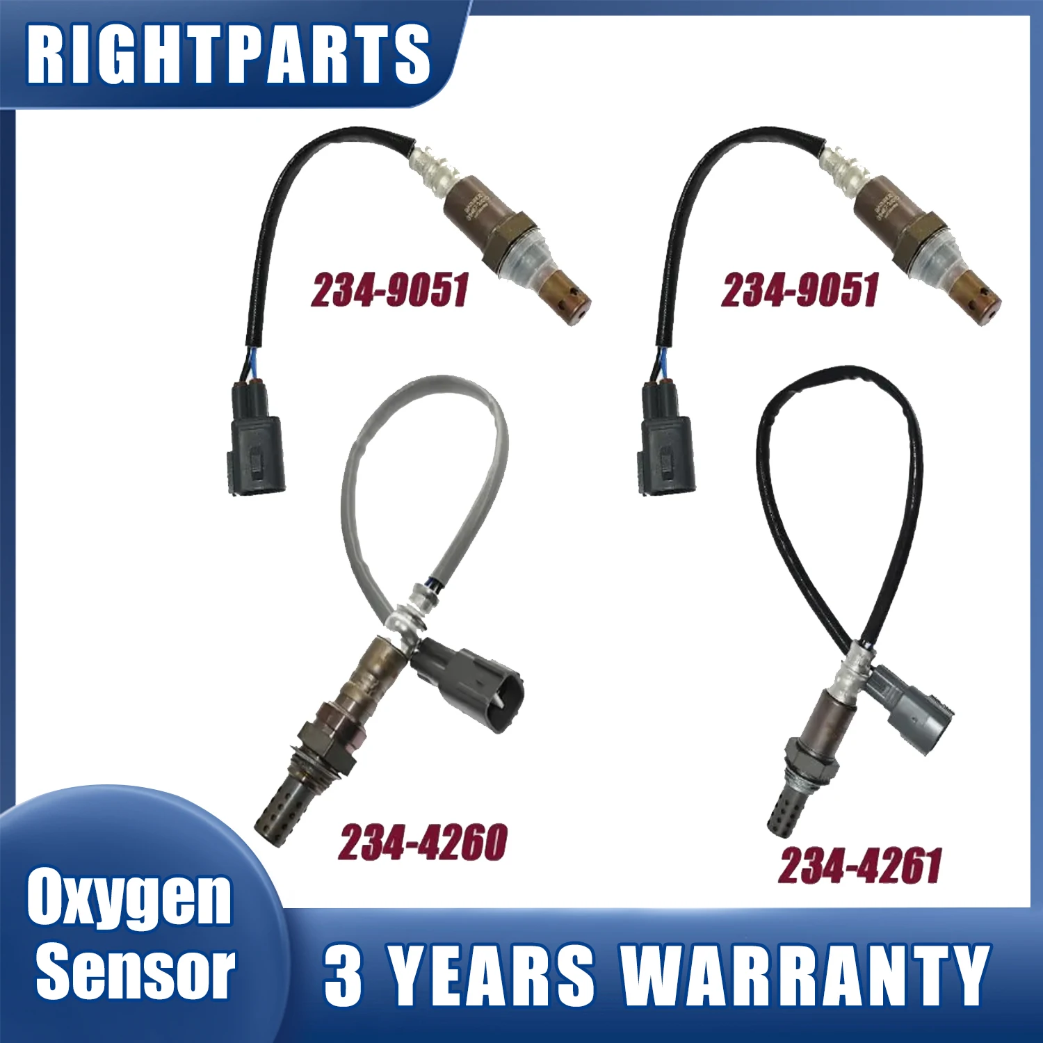 

New Upstream+Downstream Lambda Oxygen Sensor For Toyota 4Runner Tacoma 2005-2006 FJ Cruiser 4.0L 2007 234-9051 234-4260 234-4261