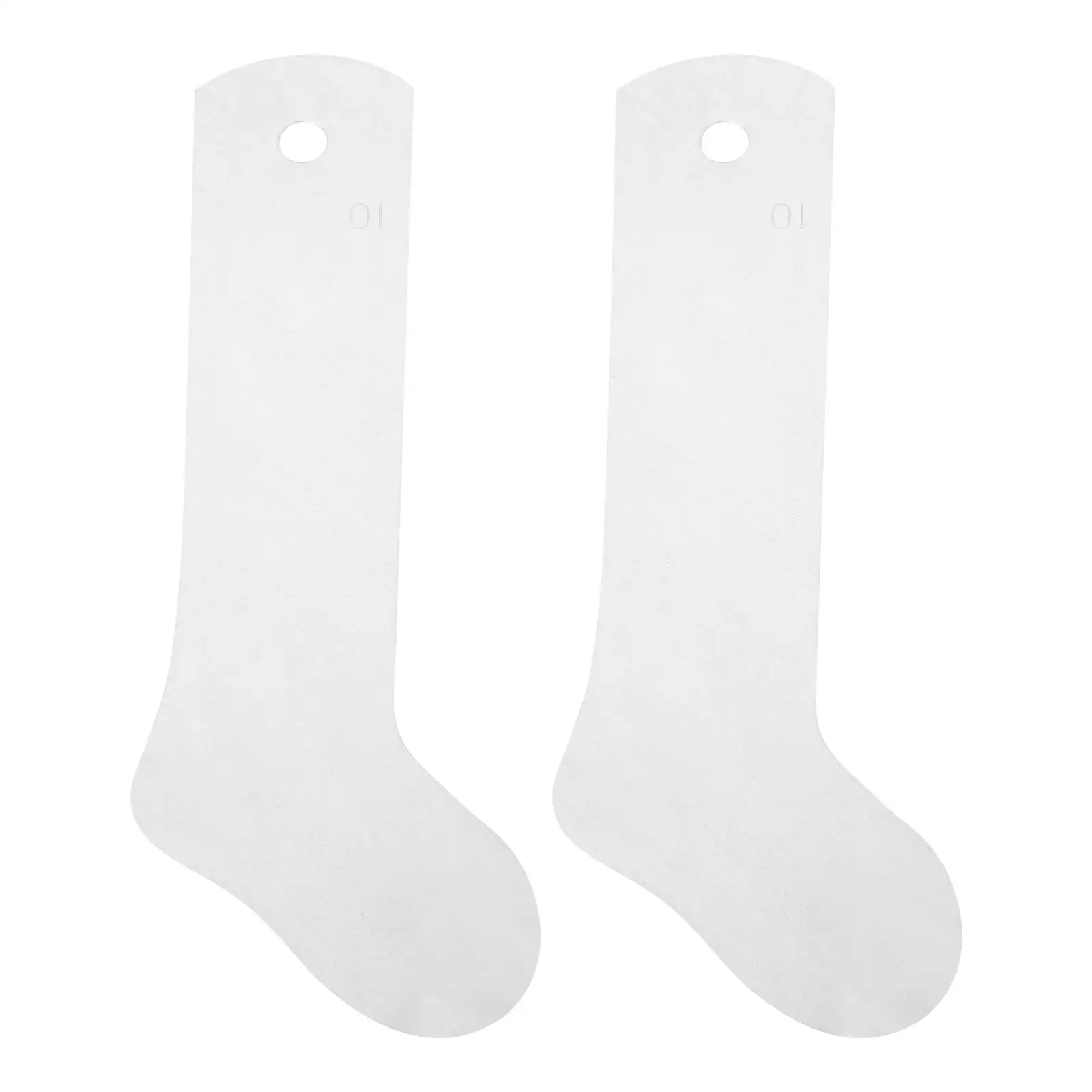 

2 Pcs Sock Shaping Board Aluminum for Baby Children Socks Fixing Tool Round Hole Storage Sublimation Supplies