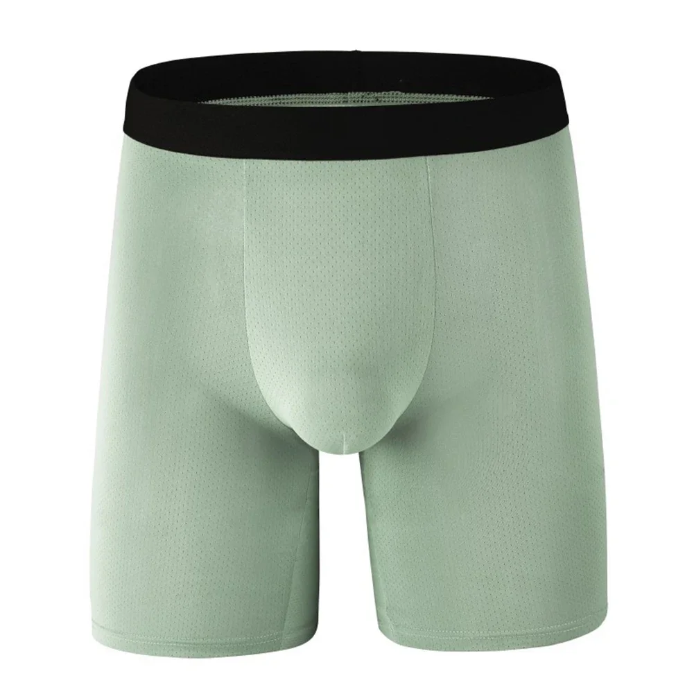 

Men's Panties Long Leg Shorts Boxers Underwear Sports Fitness Crotch Anti Shorts Breathable Lingerie Bulge Pouch Underpants