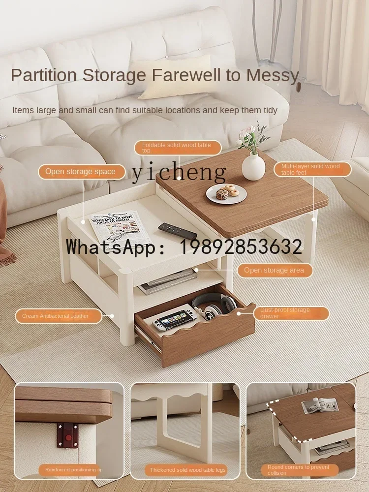 log square child and mother coffee table small apartment living room folding low coffee table