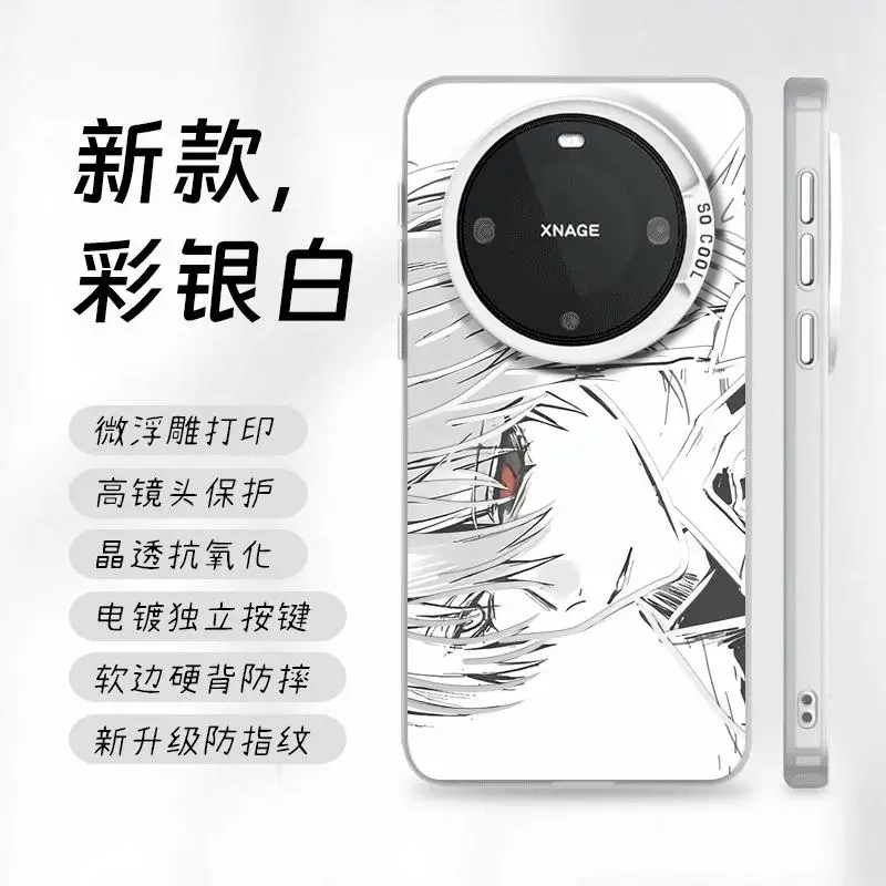 أنيمي Kaneki كين قضية الهاتف آيفون 16 15 14 13 12 11 17 برو ماكس زائد الهواء البسيطة 17ProMax اليابان الكرتون طوكيو الغول الغطاء الخلفي