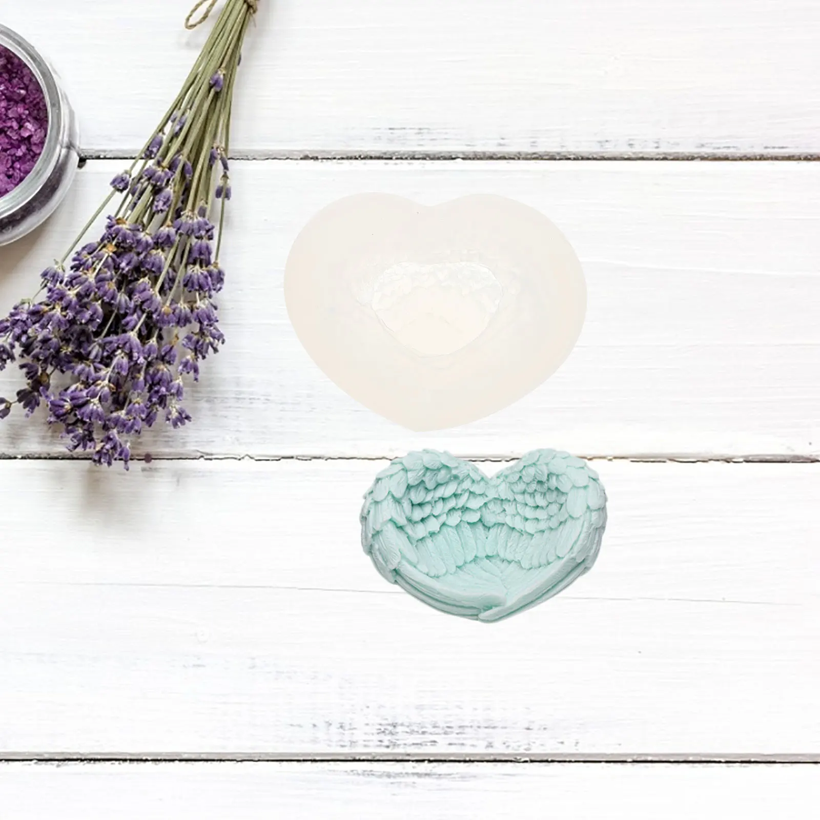 

Ящик для хранения с крыльями ангела, силиконовая форма, антипригарная прочная форма для рукоделия «сделай сам», для эпоксидной смолы, художественный дисплей, ящик для хранения, органайзер