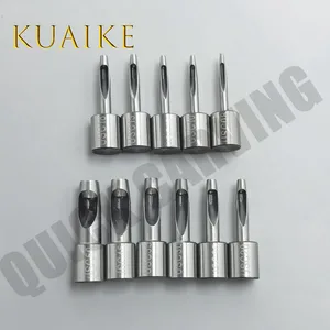 10PCS EMMA Punching Knife 28mm USC Hole Punching Cutting Machine Accessories HSS Punch Bit Leather Punching for Perforated Cut