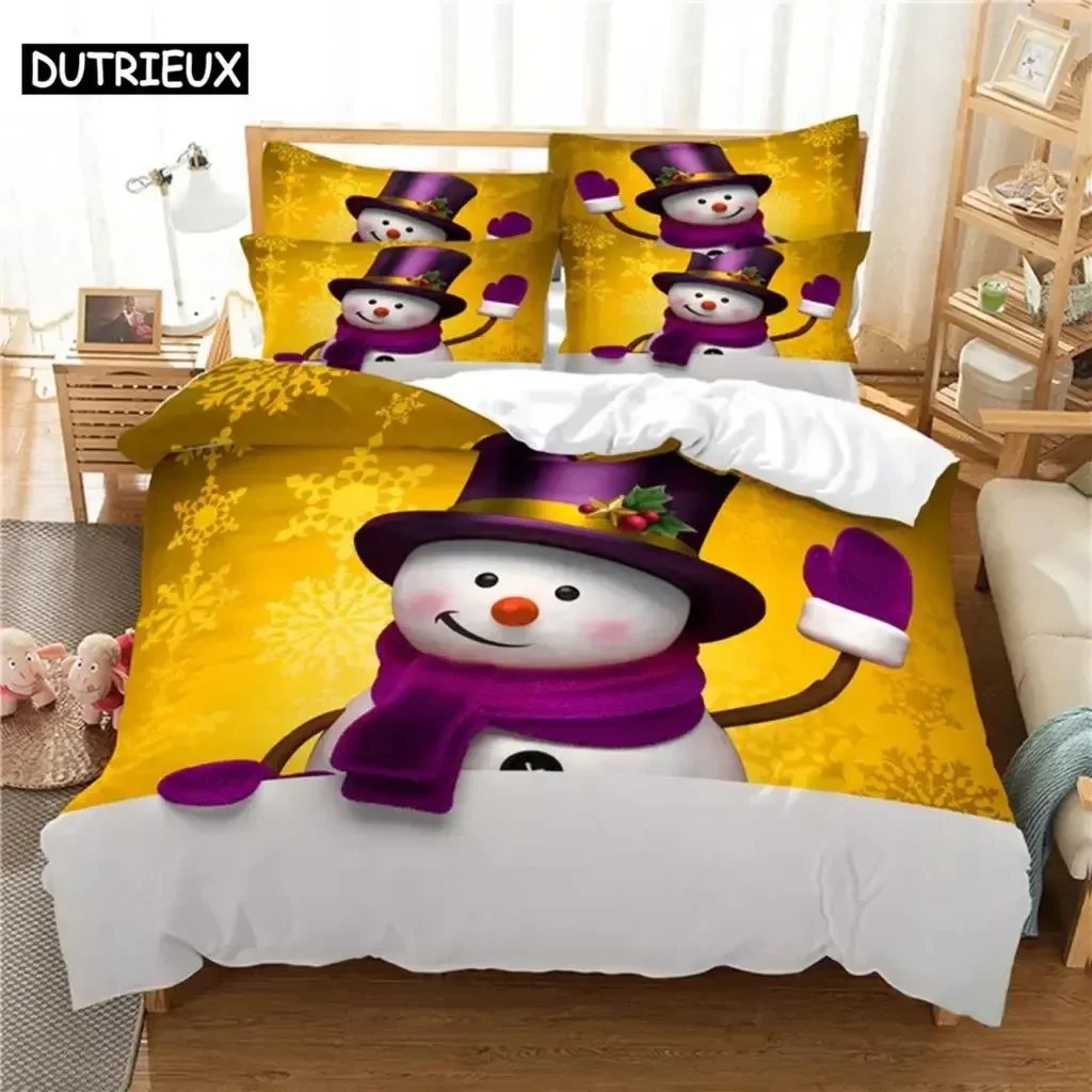 Luxury New 3D Print Snow Scene Hut Comfortable Duvet Quilt Cover Pillowcase Bedding Set Children Bedroom Decoration Home Textile