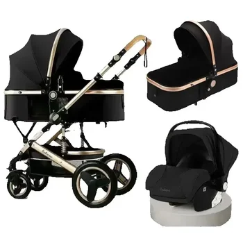 Kinderwagen 3-in-1 Kinderwagen für Neugeborene, Buggy-Reisesystem, Multifunktionswagen, Carrinho de Bebe 3 Em 1-Kinderwagen