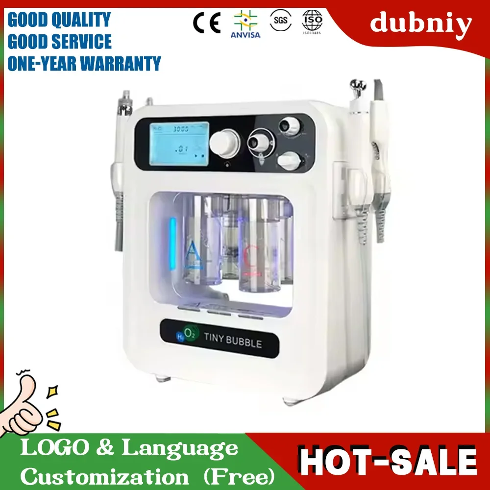 Dubniy 2025 Hot 4 IN 1 Aqua Jet Peel Spa Sauerstoffinfusion H2O2 AquaSure Hautwäscher Tiny BUBBLE Dermabrasion Gesichtsmaschine Neu