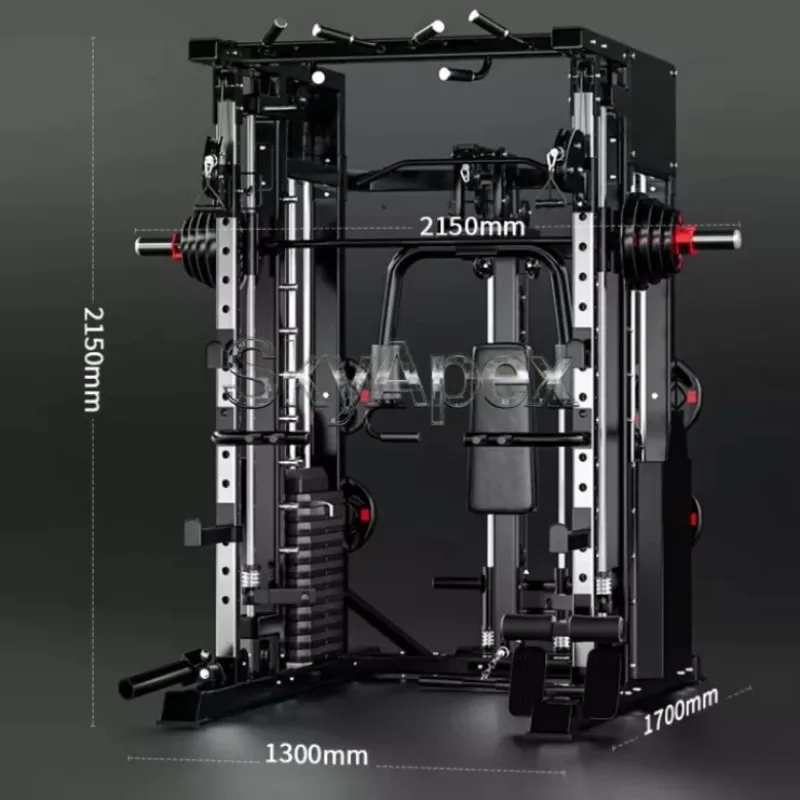 Luxury Multi Functional Smith Machine Heavy Duty Commercial Fitness Equipment Metal Material 700kg Load Bearing Wholesale