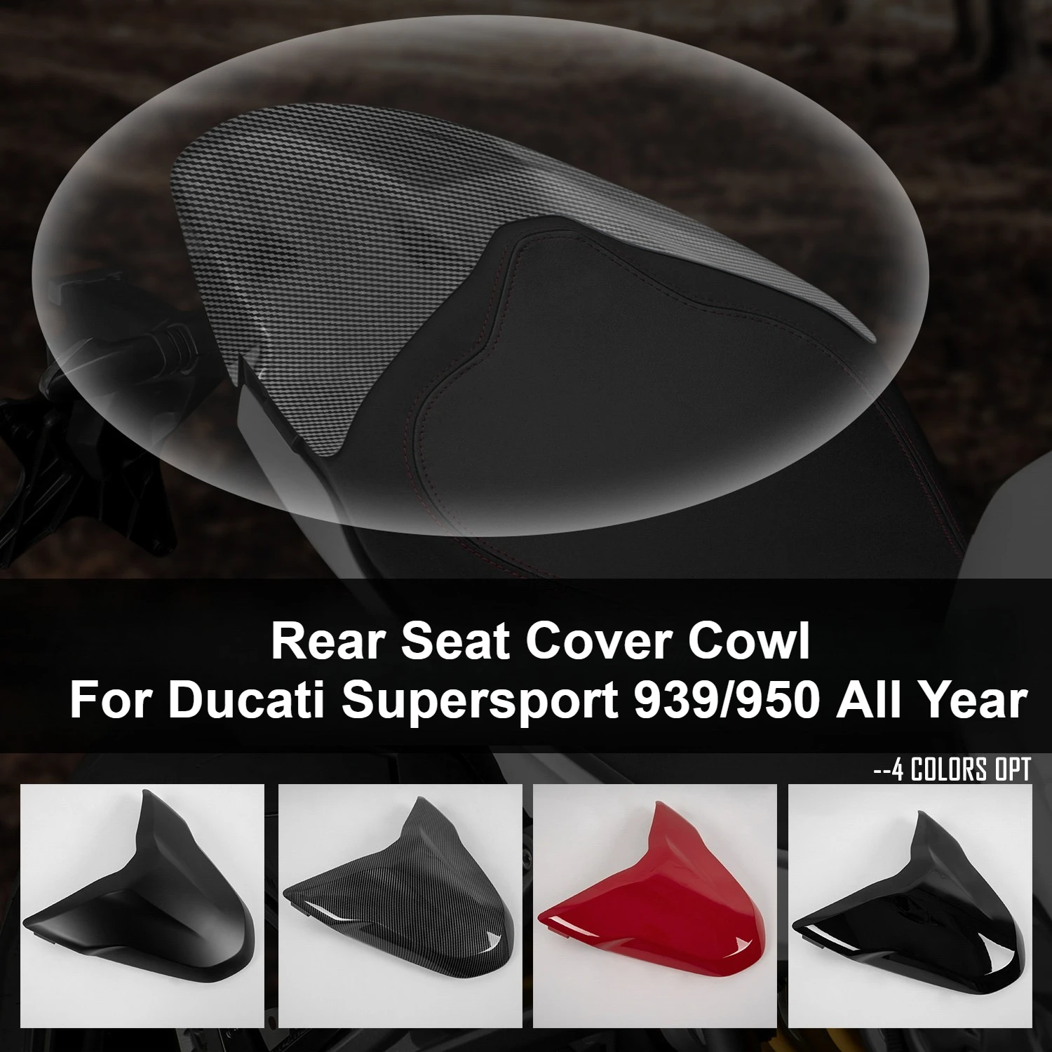 

For Ducati Supersport 939 950 Rear Seat Cover Cowl for Ducati Supersport 950 939 Rear Passenger Seat Cover Fairing Accessories