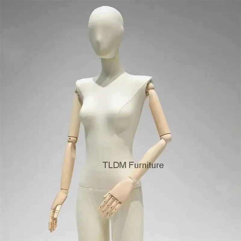 

Korean Style Flat Shoulder Right-angle Shoulder Female Mannequins Clothing Store Model Props Window Mannequin Body Display Stand
