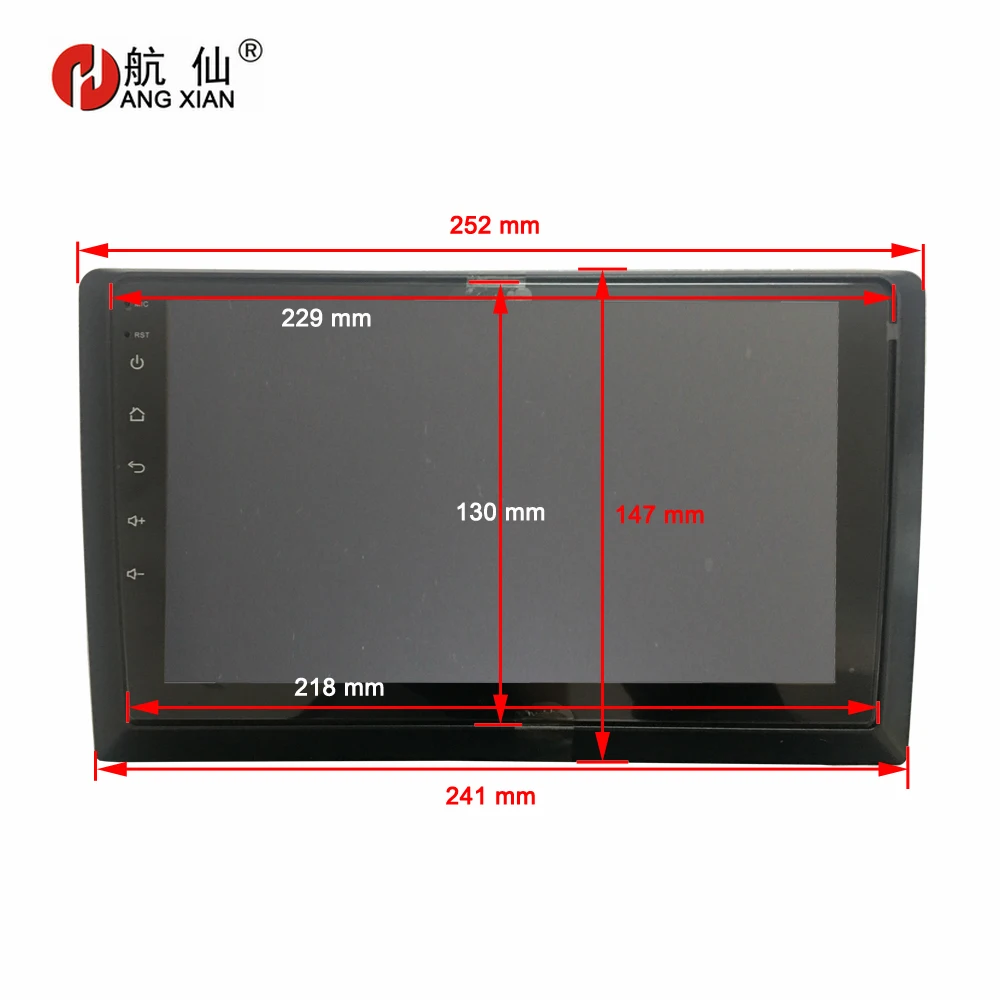 

2 din auto radio Fascia 10 inch Frame switch to 9 inch 2 Din Car Radio Fascia auto audio Dash Kit Installation Frame Trim fascia