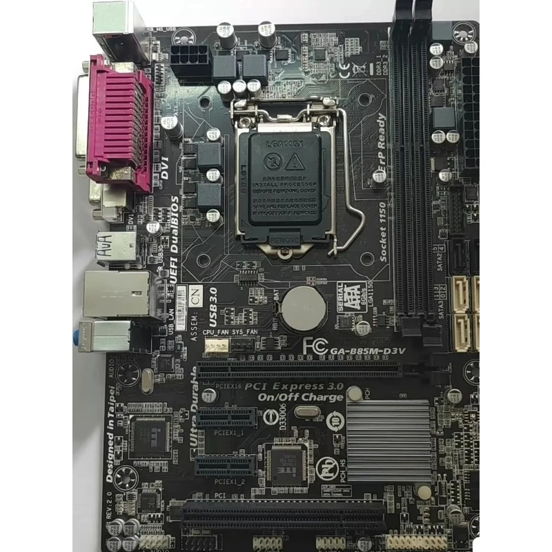 

95% New Desktop Motherboard B85M‑D3V Mainboard for Gigabyte Gaming PC