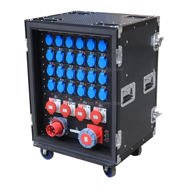 

In&output Power Distribution Equipment Output Stage Power Distribution Box 24 Road 16A EU Plug 4 Road 32A 5pin