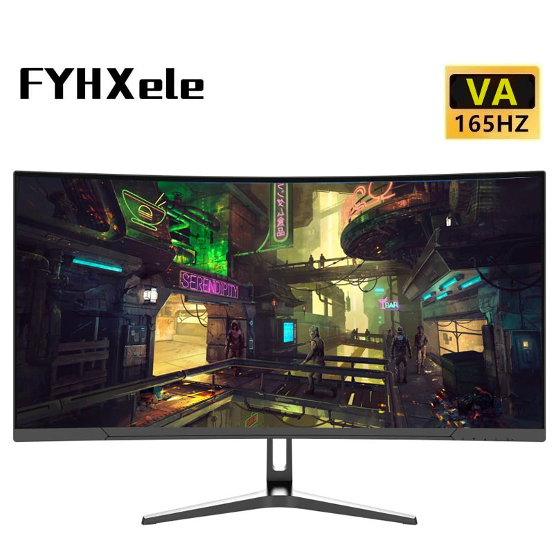 

34 Inch Monitor 165Hz VA WQHD Desktop Wide Display 21:9 LED Gamer Computer Screen 1500R Curved DP/3440*1440