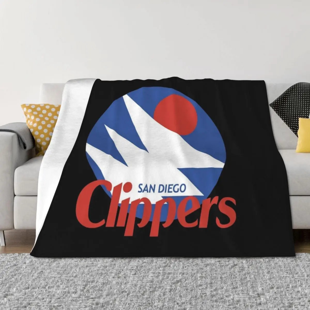 

Clippers-san diego Throw Blanket Camping Picnic Designers Softest Blankets