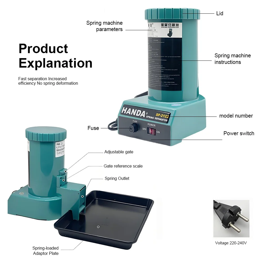 Spring Splitting Machine Electric Spring Separation Equipment Fully Automatic Spring Separator Sorting Machine