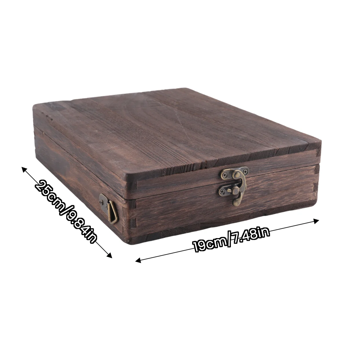 ABQR écrivains messager boîte en bois A5 en bois rétro tendance sac à bandoulière mallette extérieure fournitures d'art boîte décor à la maison Art sacs à main