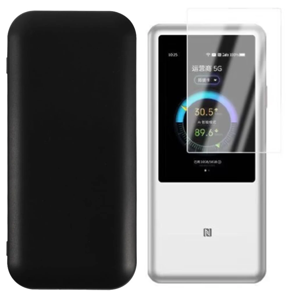 2-IN-1-Hülle + TeHydrogel-Folie, flexibler weicher Displayschutz (KEIN gehärtetes Glas) für ZTE U60 Pro MU5250 5G