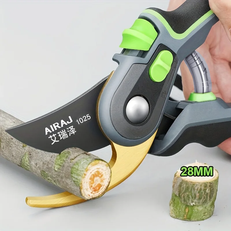 AIRAJ Industrial Grade Pruning Shears Are Labor-Saving Gardening Tools With Sharp, Durable, And Non Slip Scissors