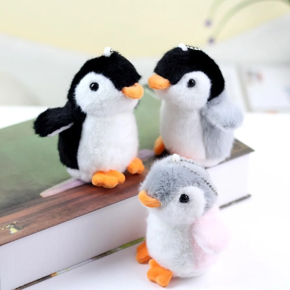 

New Soft Stuffed Toy Keychains Kawaii Plush Penguin Doll Car Keyrings Bag Charms Pendant Accessories Girls Gift