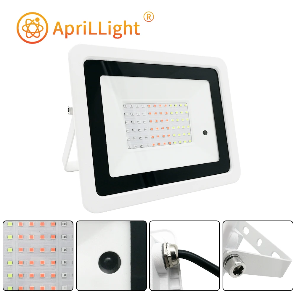 LED RGB Spotlight IP68 Waterproof Outdoor Lighting 20W 30W 50W 100W Remote Control Light Color Garden Decoration Floodlight.