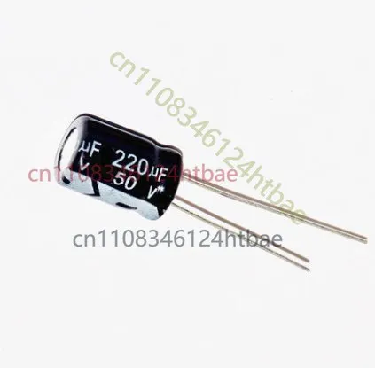 For 500PCS 50V 220uF Radial Aluminum Electrolytic Capacitor 50V220uF Size 10×13mm