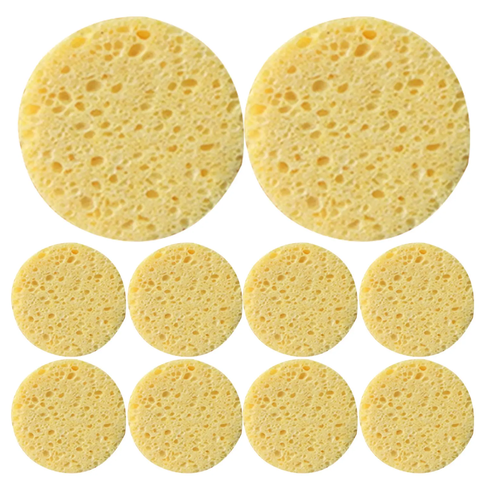 

50Pcs Makeup Removal Cotton Facial Cleaning Sponge Soft Compressed Cellulose Puff Round Face Care Cleansing Skin Brightening