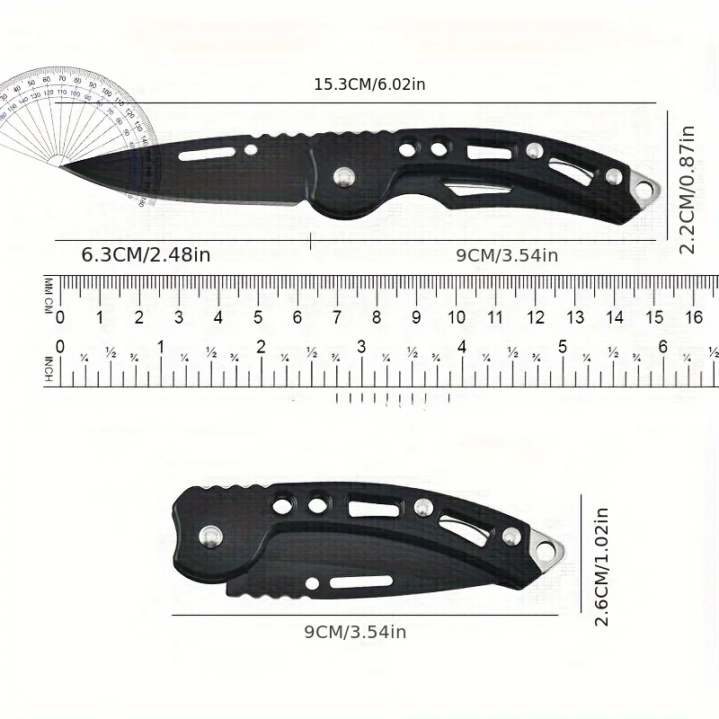 Stainless Steel Keychain Folding Knife Outdoor Carrying Knife Mirror Sharp Pocket Knife Fruit Knife Folding Knife image 4