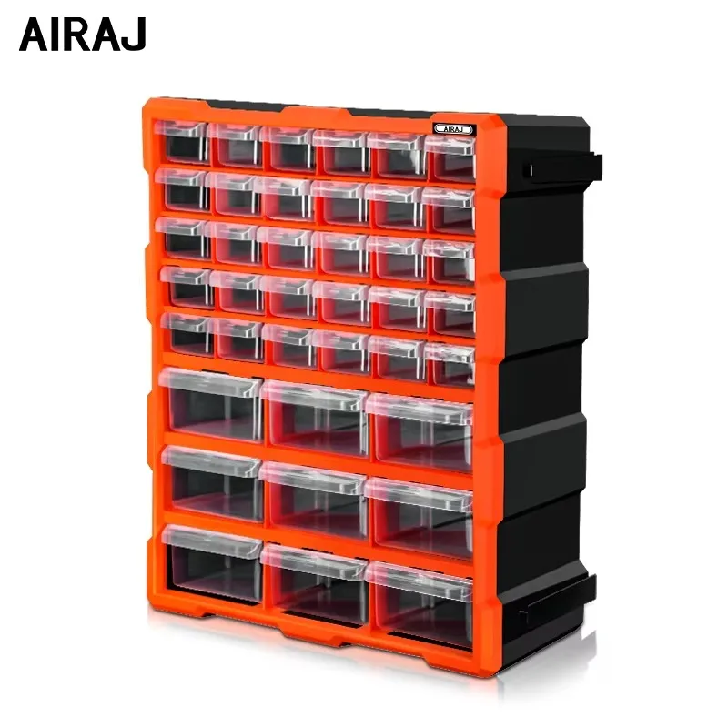 AIRAJ 39 Multi-grid Drawer Parts ToolBox Wall-mounted Screw Classification Component Box Tool Case electronic components Storage