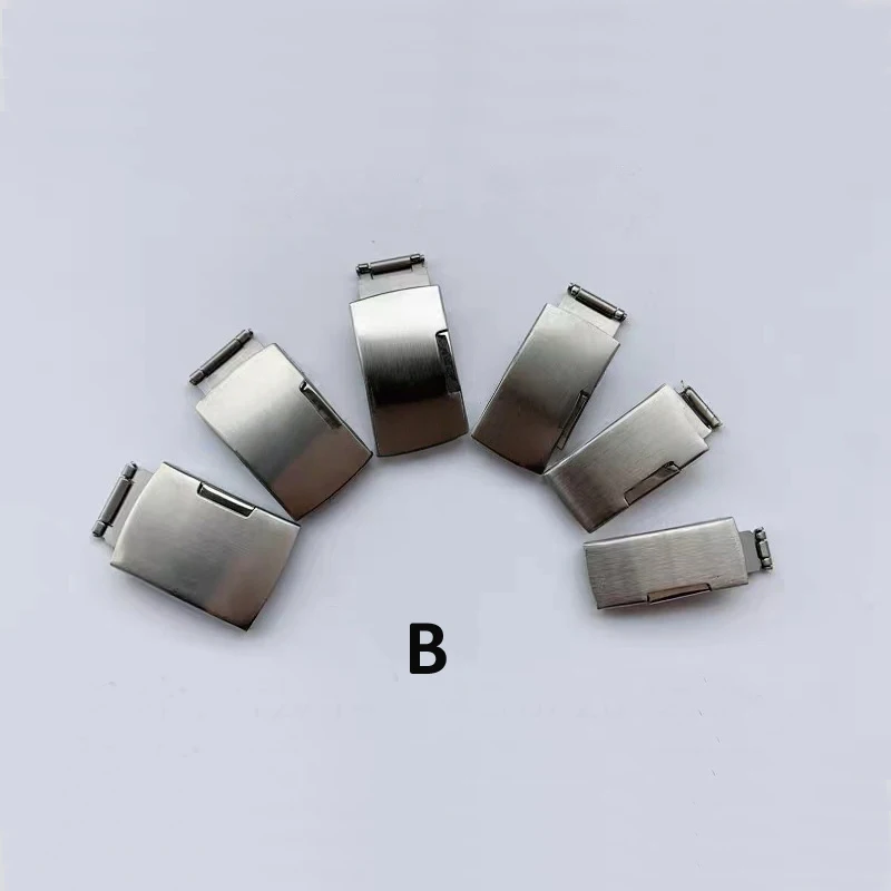 1PCS Silver Watch Accessories Steel Strap Stainless Steel Watch Buckle Double / Single / Safety Buckle view 5