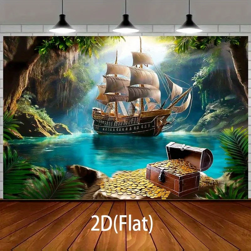 1 2D Flat Pirate Sh… - image