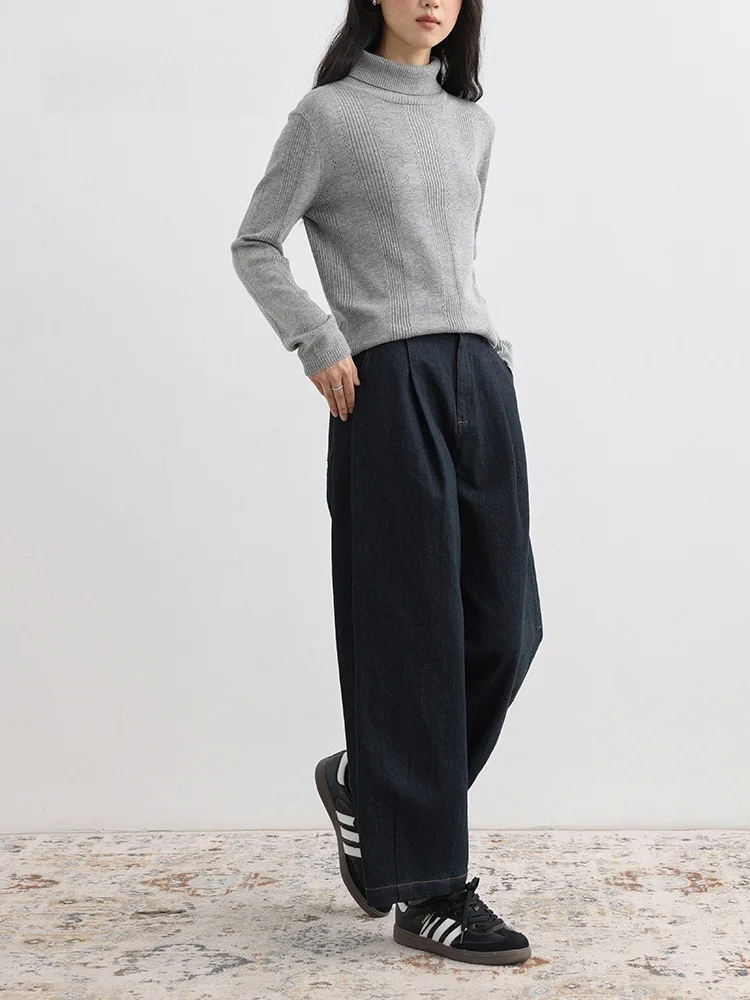 

Botanique осенние длинные бархатные хлопковые джинсы-морковки с ртом, женские повседневные брюки, длинные брюки с высокой талией, износостойкие