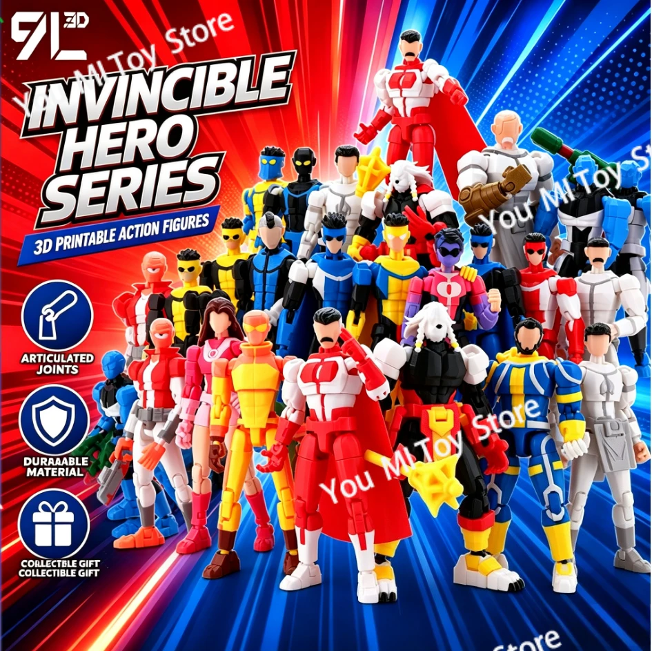 Figurine d'action anime Invincible Lucky13 Dummy13 blanche Conquer Invincible Mark Titan13 T13, modèle de collection, cadeaux d'anniversaire