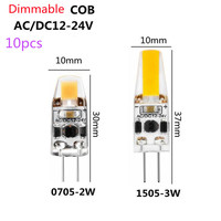 10pcs/lot Dimmable Bulb 12V 24V G4 LED Bulb Natural white 3w 1505 G4 Bulb Replace Traditional of Halogen Bulb for Chandelier