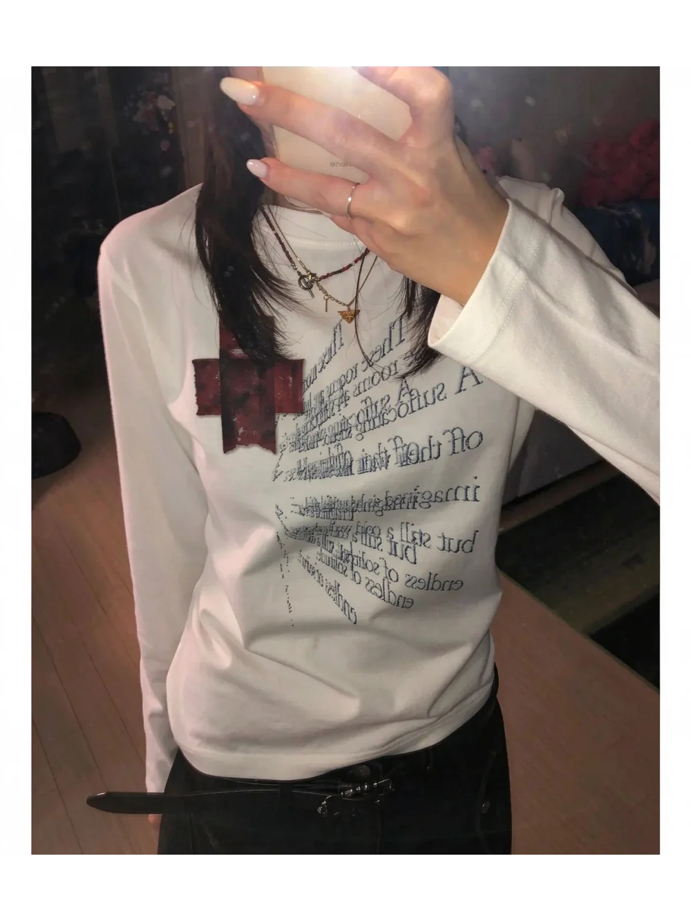 Nueva camiseta de manga larga  - Street Fashion Y2K reseña y precio