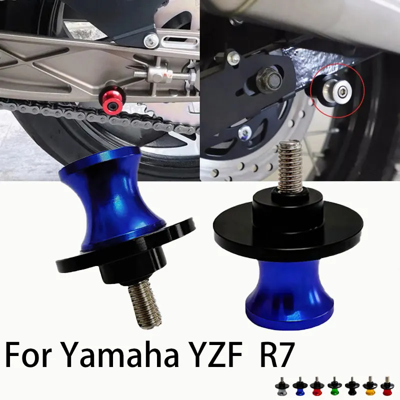 2pcs M6 For Yamaha Yzfr7 Yzf R7  Motorcycle CNC Swing Arm Spools Sliders Swingarm Screw Stand