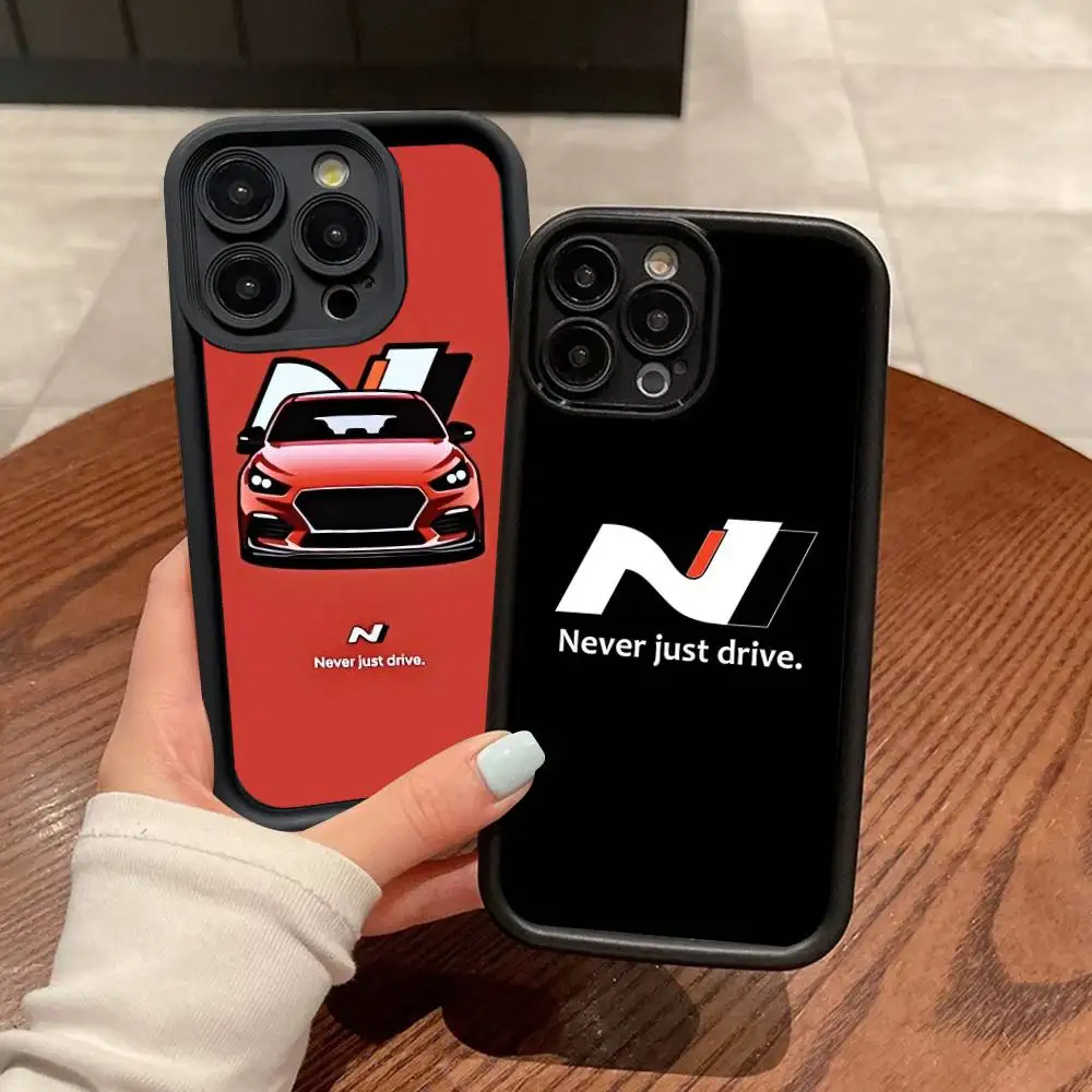 Image of i30N Sportwagen-Handyhülle für iPhone 11, 12, 13, 14, 15, 16, 17, Pro Max, Mini Plus, weiche TPU-Rückseite