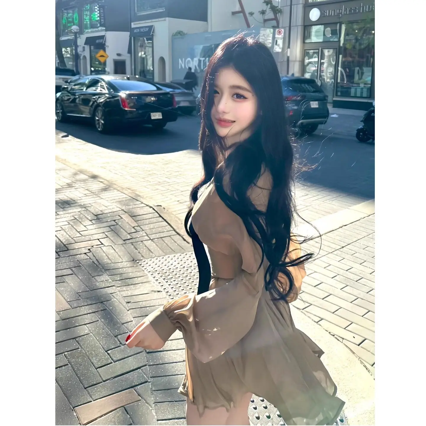 Abiti a maniche lunghe Abito da donna Party Night Elegante primavera Raso Oro Scollo a barca Bowknot Vita aderente Coda di pesce svasata Frenchy