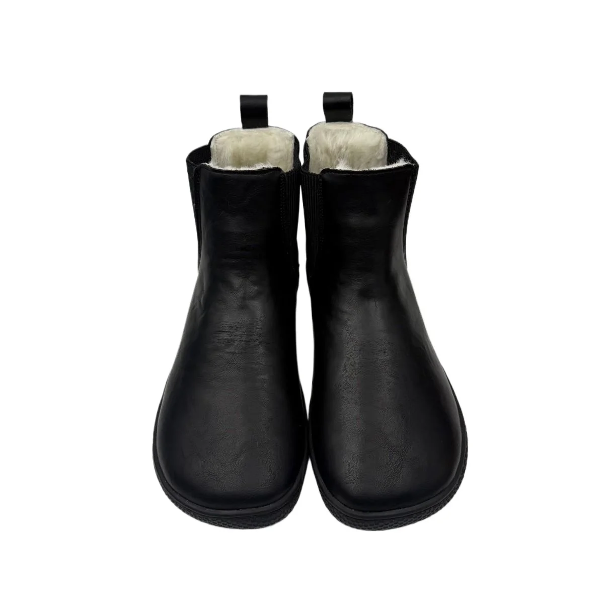 Tipsietoes Winter Chelsea Barefoot Genuine Leather Winter Boots  Warm Real Natural Fur Linning And Insole Women Zero Drop Sole