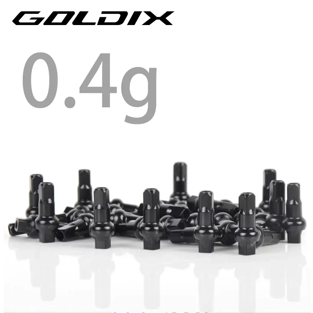 

GOLDIX Aluminum Alloy Spoke Nipples CNC-machined Anodized 14G 14mm MTB Road Bicycle Wheel Caps E-bike Rim Nuts Copper Parts