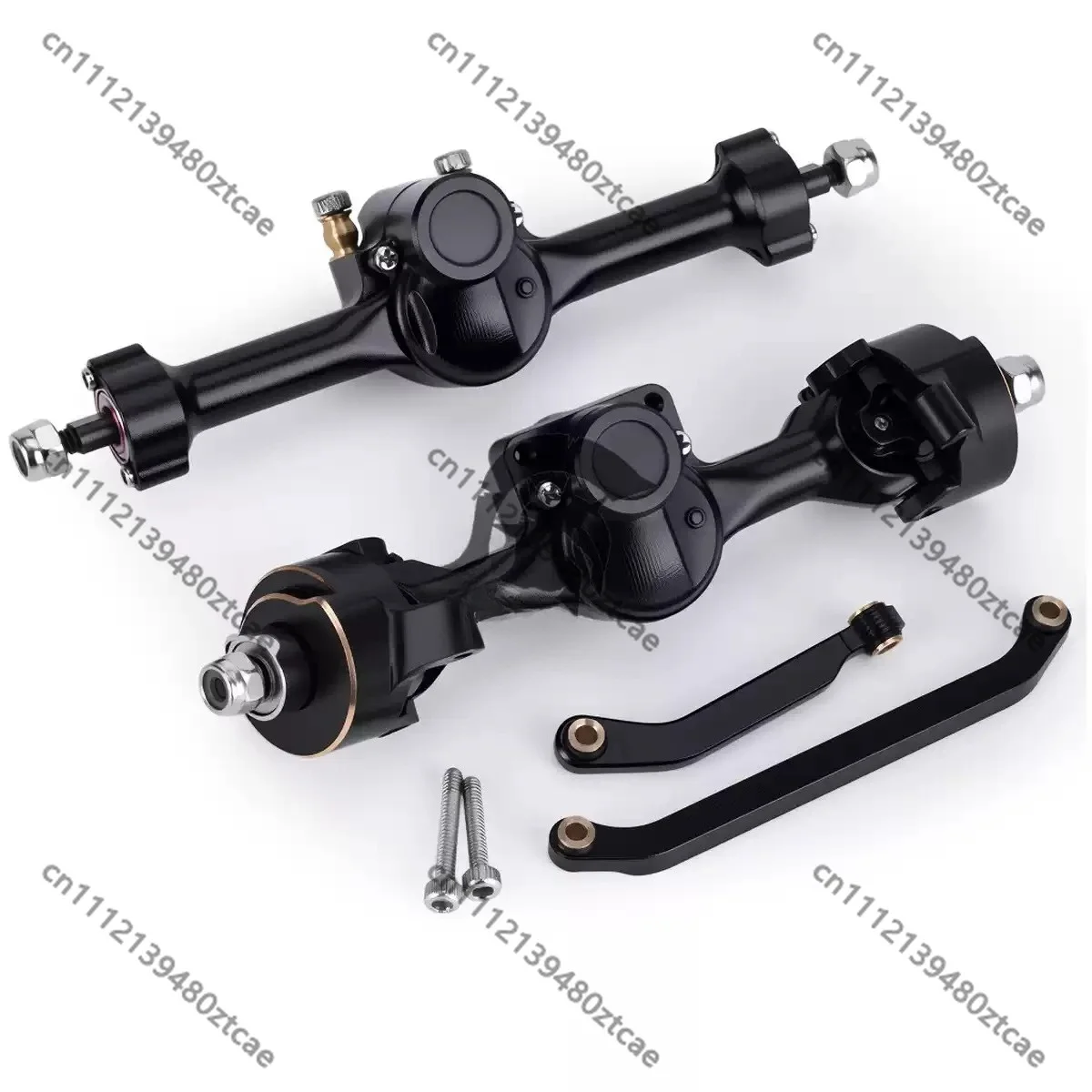 1/30 Mini RC Simulation Crawler Full Aluminum Alloy Front & Rear Portal Axle Assembly Metal Bridge Upgrade Replacement Parts