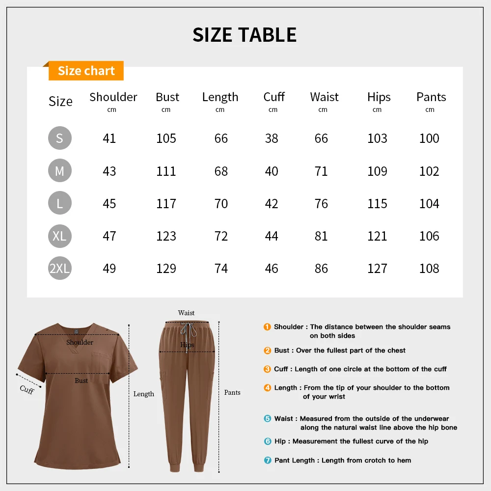 Accessori per infermiere slim fit Uniformi per scrub medico Set per scrub ospedaliero per donna Clinica odontoiatrica Tute per chirurgia Abbigliamento da lavoro per salone di bellezza