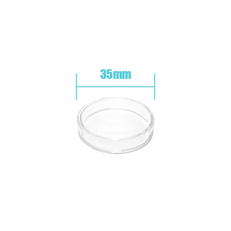 Petri Bacterial Culture Dish, Prato De Vidro De Borosilicato, Suprimentos De Laboratório, Bandeja De Alimentador, Recipiente Redondo, 90mm, 75mm,