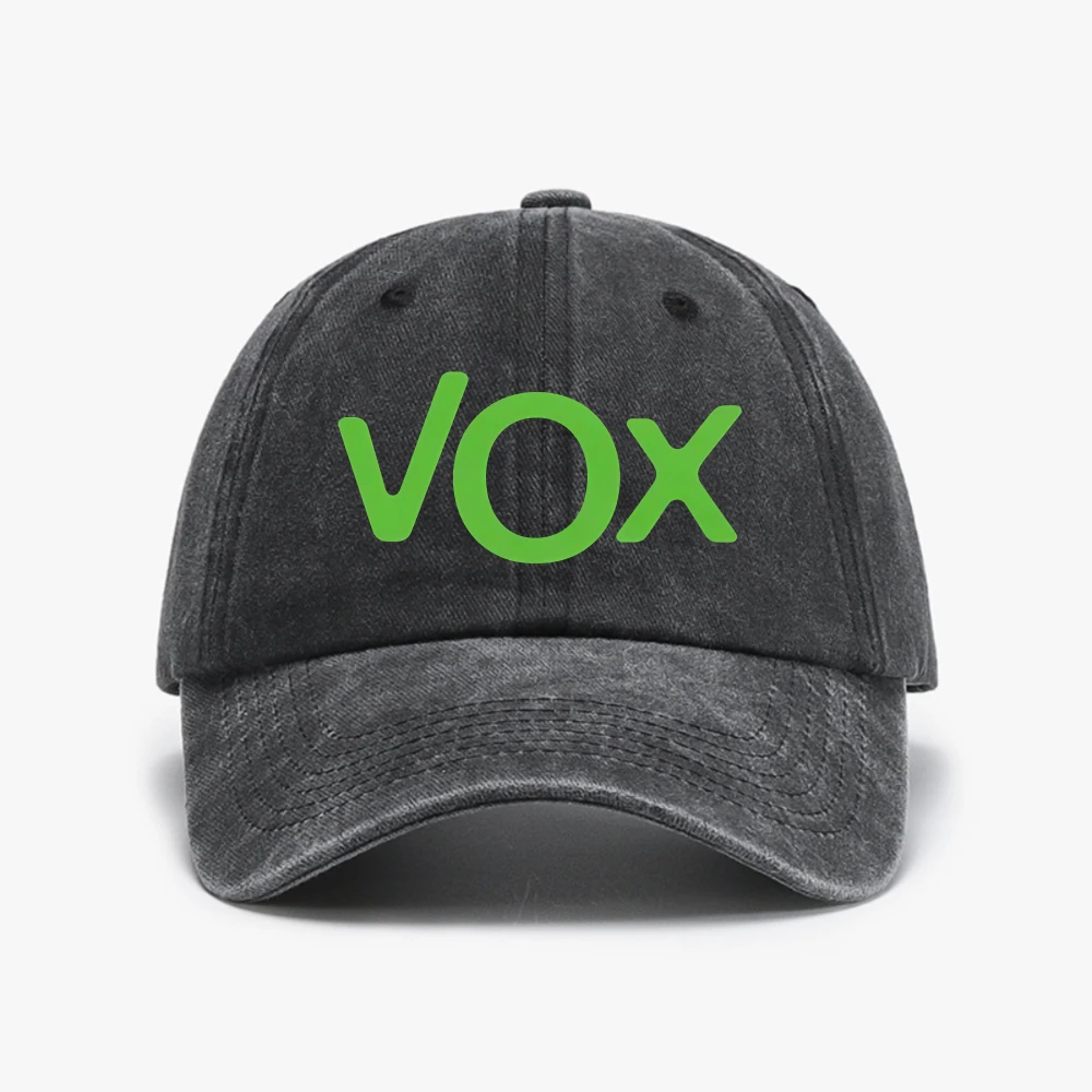 Roly Logo Vox Spain Baseball Cap Fashion Washed Baseball Cap ashion Adjustable Soft Cotton cowboy Cap for Men